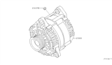 Diagram for Nissan Armada Alternator - 23100-8S10A