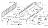 Diagram for Nissan Door Hinge - 93470-ZH000