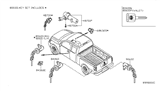 Diagram for 2014 Nissan Armada Door Lock Cylinder - H0601-7Y029