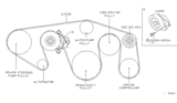 Diagram for Nissan Armada Drive Belt - 11720-7S000