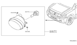 Diagram for 2007 Nissan Titan Fog Light Bulb - 26296-9B91C