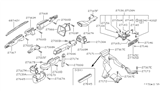 Diagram for 1984 Nissan Datsun 810 A/C Switch - 27670-W1001