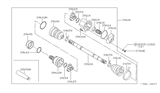 Diagram for 1994 Nissan Hardbody Pickup (D21) CV Boot - 39741-41W25