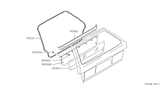 Diagram for Nissan Datsun 810 Door Seal - 90832-W2750