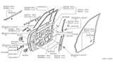 Diagram for 1980 Nissan Datsun 810 Door Moldings - 80820-W1000