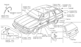 Diagram for 1980 Nissan Datsun 810 Mud Flaps - 76861-W3000