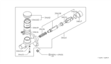 Diagram for Nissan Stanza Clutch Master Cylinder - 30610-W1611