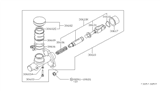 Diagram for Nissan Datsun 810 Clutch Master Cylinder - 30610-W1601