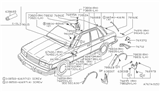 Diagram for 1982 Nissan Datsun 810 Door Moldings - 82872-W1000