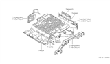 Diagram for Nissan Datsun 810 Rear Crossmember - 75630-W2700