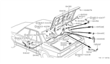 Diagram for Nissan Datsun 810 Trunk Latch - 84610-W1000