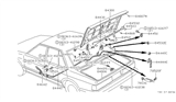 Diagram for 1983 Nissan Datsun 810 Door Striker - 84420-H5500