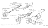 Diagram for Nissan 720 Pickup Starter Brush - 23379-J5500