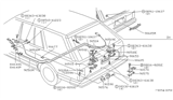 Diagram for Nissan Datsun 810 Door Striker - 90802-W3000