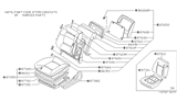 Diagram for Nissan Datsun 810 Seat Cushion - 87350-W3210