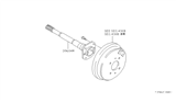 Diagram for 1982 Nissan Datsun 810 Axle Shaft - 38162-W1000