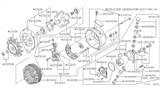 Diagram for Nissan 200SX Alternator Case Kit - 23118-W1705