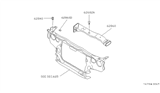 Diagram for Nissan Datsun 810 Air Duct - 62860-W2500