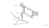 Diagram for 1983 Nissan Datsun 810 Radiator Support - 62500-W2401