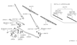 Diagram for Nissan Datsun 810 Wiper Blade - 28890-W2420