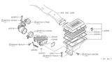 Diagram for 1984 Nissan Datsun 810 Air Duct - 16578-W3200