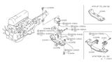 Diagram for 1980 Nissan Datsun 810 Motor And Transmission Mount - 11320-W1000