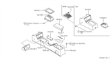 Diagram for 1981 Nissan Datsun 810 Center Console Base - 96910-W1600