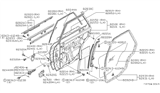 Diagram for 1984 Nissan Datsun 810 Door Moldings - 82820-W1000