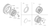 Diagram for Nissan Datsun 810 Wheel Cover - 40342-W2200