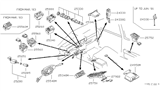 Diagram for 1980 Nissan Datsun 810 Wiper Switch - 25260-W2400