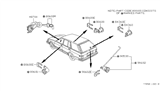 Diagram for Nissan Datsun 810 Door Lock Cylinder - 90602-W2725