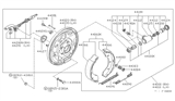 Diagram for 1980 Nissan Datsun 810 Brake Backing Plate - 44020-N5800