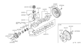 Diagram for Nissan Datsun 810 Crankshaft - 12201-W3180