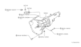 Diagram for Nissan Datsun 810 Transmission Assembly - 32010-W2411