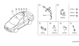 Diagram for 2009 Nissan Versa Antenna - 28212-ZW50A