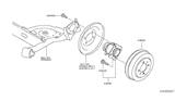 Diagram for 2011 Nissan Versa Wheel Hub - 43202-EM30A