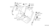 Diagram for Nissan Versa Seat Belt - 88842-EL08A