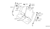 Diagram for 2011 Nissan Versa Seat Belt - 88842-EL08A