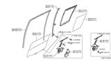 Diagram for 2009 Nissan Versa Weather Strip - 82272-EL40A