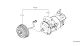 Diagram for Nissan Versa A/C Compressor - 92600-CJ61B