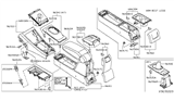 Diagram for Nissan Versa Center Console Base - 96931-EL00A