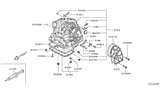 Diagram for 2010 Nissan Versa Transfer Case Cover - 31395-31X0A