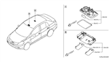 Diagram for 2011 Nissan Versa Dome Light - 26410-EL00A