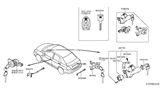 Diagram for 2008 Nissan Versa Car Key - H0564-7W010