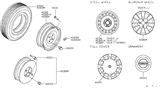 Diagram for Nissan Wheel Cover - 40315-ZN90A