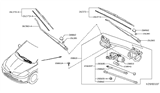 Diagram for 2007 Nissan Versa Wiper Pivot - 28841-EM30A