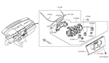 Diagram for Nissan A/C Switch - 27520-EL00A