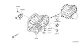 Diagram for 2008 Nissan Versa Bellhousing - 30400-00Q0B