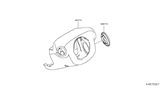 Diagram for 2008 Nissan Versa Steering Column Cover - 48470-EL00B