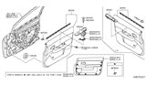 Diagram for 2012 Nissan Versa Armrest - 80961-ZW42A